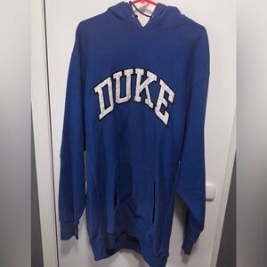 Vtg Steve & Barry’s Duke University Blue Hoodie 2XL Arched White Cloth Letters
